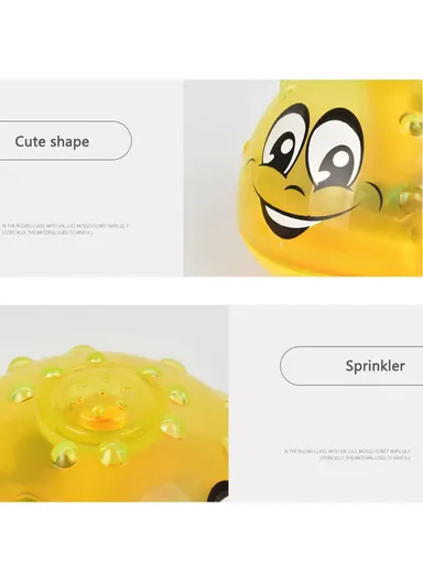 Electric Induction Children Spray Ball Water Light Music Baby Bath Toy - White Whale