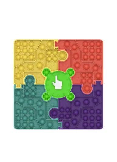 Pop it Game Chess Board Push Bubble Fidget Sensory Stress Relief Educational Toy - Colorful