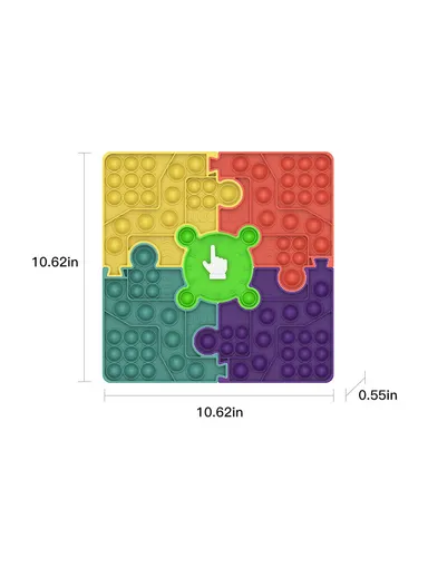 Pop it Game Chess Board Push Bubble Fidget Sensory Stress Relief Educational Toy - Colorful