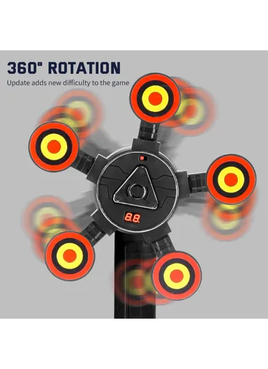 Electric Scoring Target 360 Degree Rotating Target Toy with Sound Effect MH3585A 