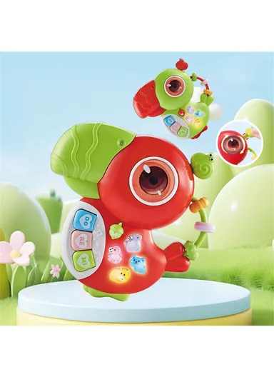 Children Early Education Electronic Keyboard Toy Baby Cartoon Animal Piano with Light Sound - Parrot