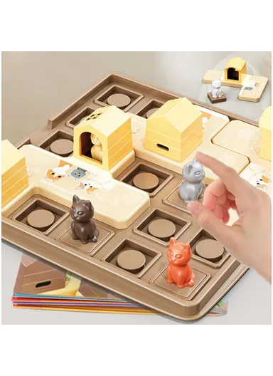 Cartoon Puzzle Assembly Board Game Children Educational Toy KJ115 - Cat