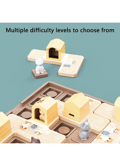 Cartoon Puzzle Assembly Board Game Children Educational Toy KJ115 - Cat