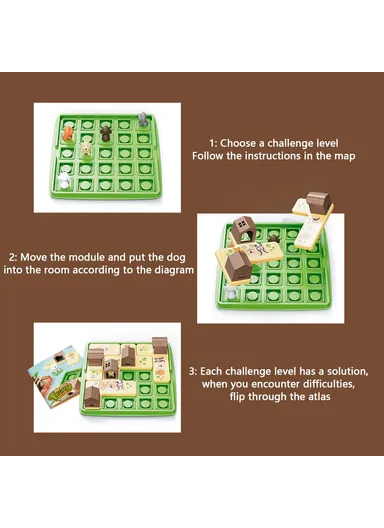 Cartoon Puzzle Assembly Board Game Children Educational Toy KJ115 - Cat