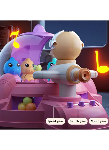 Pinball Game Electric Dinosaur Pinball Toy Preschool Toy for Toddlers YY1906 - Pink