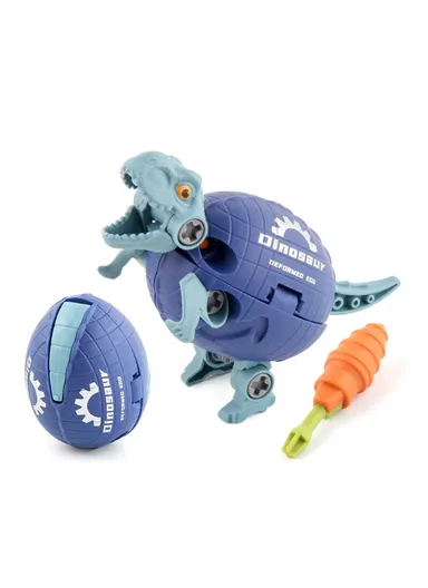 Kids DIY Screwing Assemble Deformation Dinosaur Egg Model Toy Creative Educational Toy JJ878 - Triceratops