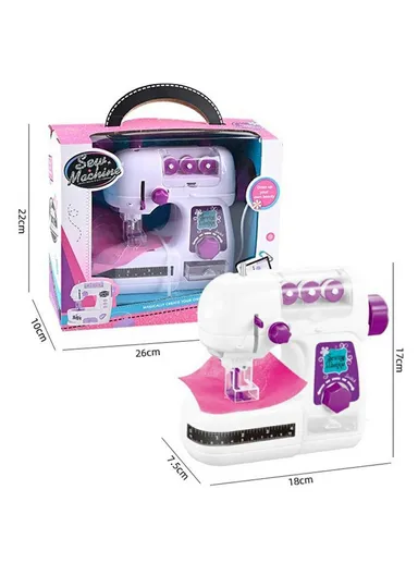 Children Sewing Machine Toy with Light Pretend Play Arts Crafts Kids Toys 7808