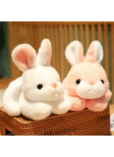 Grovel Rabbit Plush Toy Stuffed Doll for Claw Machines - Random Color