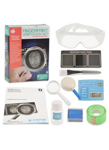 Kids Fingerprint Verification DIY Set Science Forensic Experiment Educational Toys WH608-137
