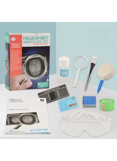 Kids Fingerprint Verification DIY Set Science Forensic Experiment Educational Toys WH608-137