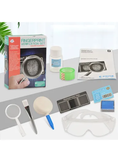 Kids Fingerprint Verification DIY Set Science Forensic Experiment Educational Toys WH608-137