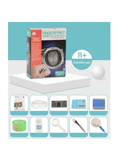 Kids Fingerprint Verification DIY Set Science Forensic Experiment Educational Toys WH608-137