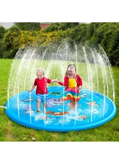 Cute Children's Lawn Outdoor Water Playing Mat Swimming Pad - Ocean Style