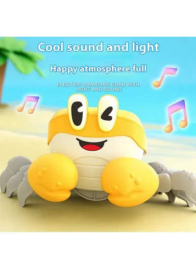 Electric Escape Crabs Electronic Pets Musical Dancing Educational Toddler Moving Toy S-003A - Blue