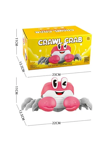 Electric Escape Crabs Electronic Pets Musical Dancing Educational Toddler Moving Toy S-003A - Blue