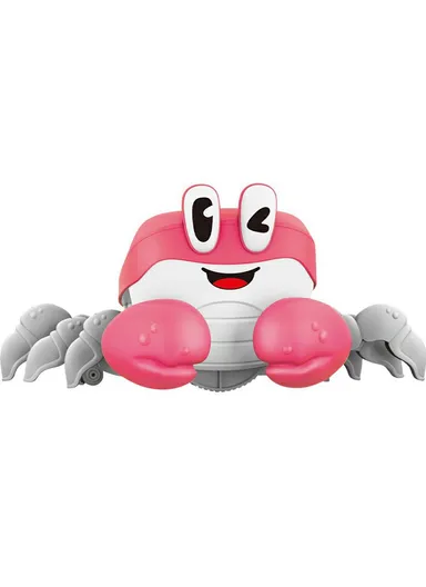 Electric Escape Crabs Electronic Pets Musical Dancing Educational Toddler Moving Toy S-003A - Pink