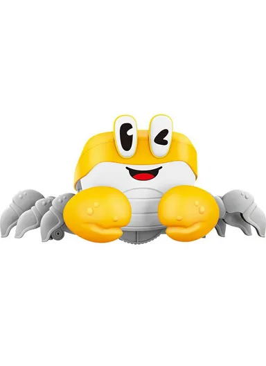 Electric Escape Crabs Electronic Pets Musical Dancing Educational Toddler Moving Toy S-003A - Yellow