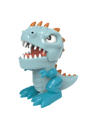 Dinosaur Teeth Game for Kids Biting Finger Push Tooth Down Game Prank Toys with Sound and Light - Blue