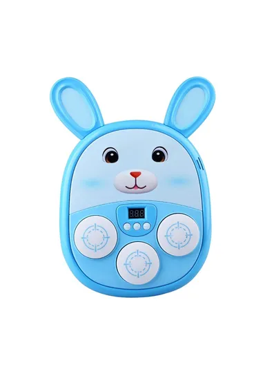 Cartoon Animal Music Boxing Machine for Kids Electronic Reaction Rhythm Interactive Toy - Brown