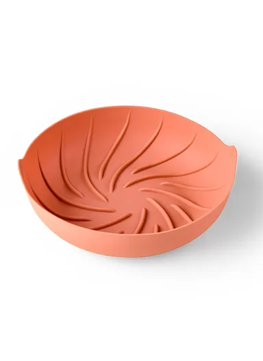 Air Fryer Silicone Baking Tray Liner Reusable Silicone Basket Pot - Rose