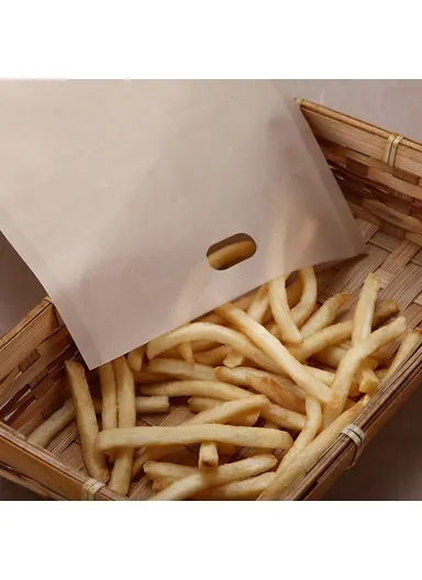 Reusable Non Stick PTFE Bread Bags for Microwave Oven Toaster (L16 x W16.5)cm