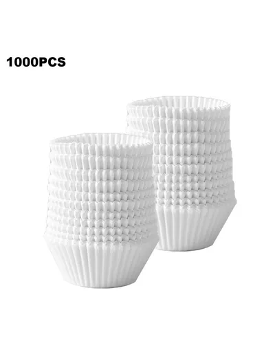 1000Pcs Disposable Cake Paper Cups Baking Muffin Liners Food Grade Cupcake Wrapper (BPA Free, FDA Certified) - Small