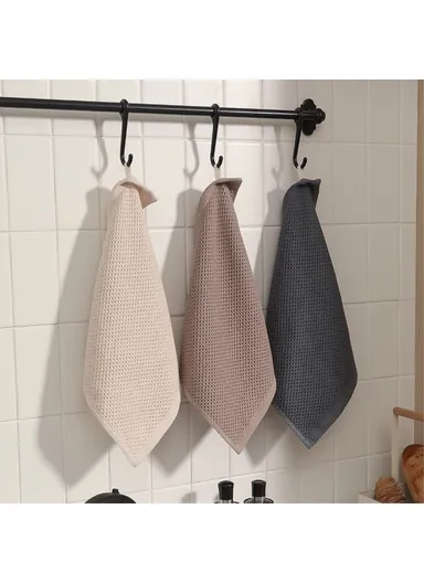 Cotton Kitchen Towel Dishcloth Dish Washing Towel B1522 - Dark Grey