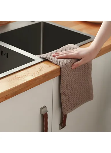 Cotton Kitchen Towel Dishcloth Dish Washing Towel B1522 - Beige