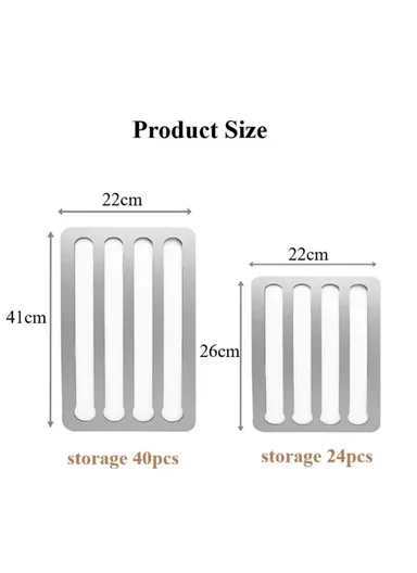 Large Wall Mount Coffee Pod Holder for Nespresso Original Capsules - Silver