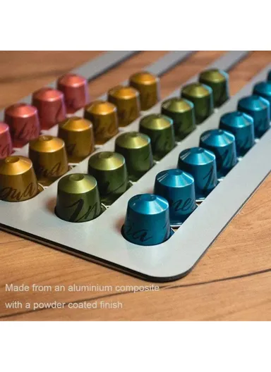 Large Wall Mount Coffee Pod Holder for Nespresso Original Capsules - Black