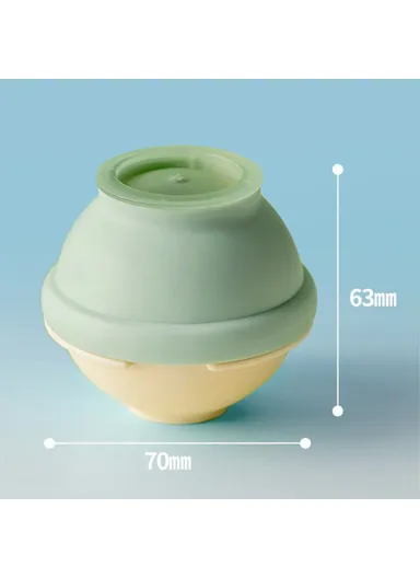 Soft TPR+PP Round Ice Cube Mold Ice Ball Maker Ice Mold for Drinks, Cocktails (BPA-Free, No FDA Certified) - Green