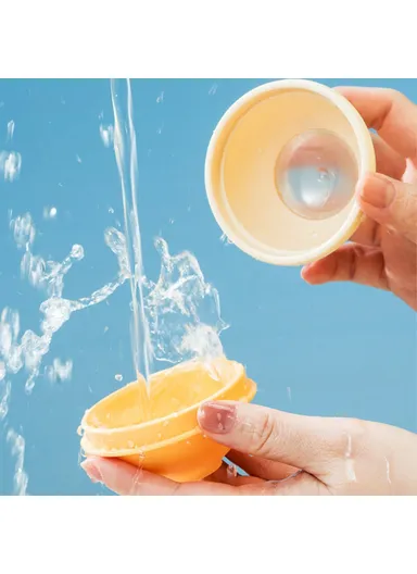 Soft TPR+PP Round Ice Cube Mold Ice Ball Maker Ice Mold for Drinks, Cocktails (BPA-Free, No FDA Certified) - Green