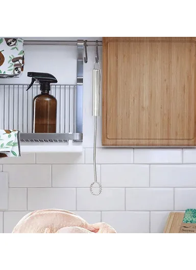 Stainless Steel Poultry Lung Remover Turkey Chicken Gutting Tool (No FDA Certified, BPA-Free)