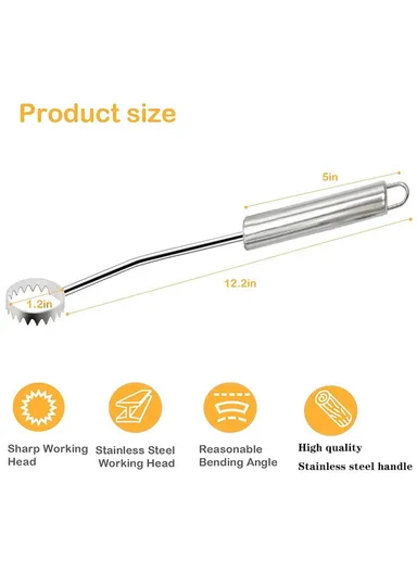 Stainless Steel Poultry Lung Remover Turkey Chicken Gutting Tool (No FDA Certified, BPA-Free)
