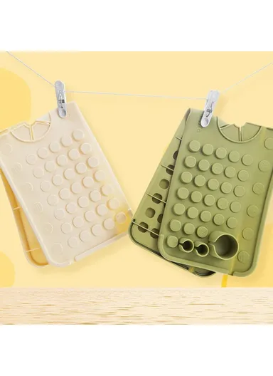 Keyboard Design TPR Sink Mat Draining Pad Countertop Anti Slip Splash Guard for Bathroom Kitchen - Beige