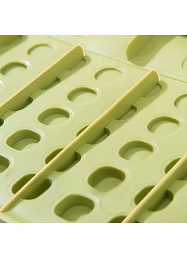 Keyboard Design TPR Sink Mat Draining Pad Countertop Anti Slip Splash Guard for Bathroom Kitchen - Beige