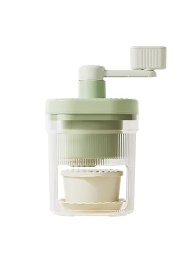 Manual Ice Shaver Snow Cone Machine Hand Crank Shaved Ice Maker with 2 Ice Bowl + 4 Ice Trays (BPA Free, No FDA)