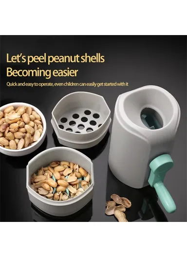 Peanut Sheller Home Use Manual Peeler Tool Raw, Roasted Peanuts Shelling Device