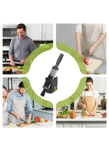 Manual Meat Slicer for Beef Pork Lamb Stainless Steel Meat Shredder Kitchen Gadget - Black