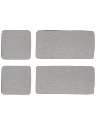 4Pcs Diatomite Absorbent Coasters Kitchen Soap Dish Liquid Dispenser Holder Plant Pot Drying Mat - Medium Grey