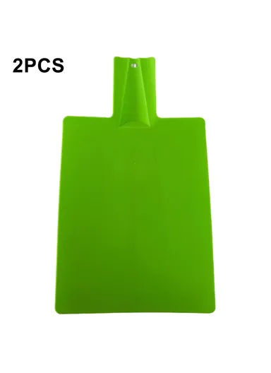 2Pcs Foldable Cutting Board PP Shovel Shape Non-slip Chopping Board (BPA Free, No FDA) - Green