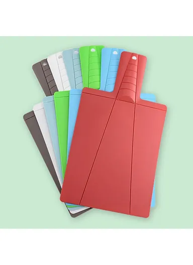 2Pcs Foldable Cutting Board PP Shovel Shape Non-slip Chopping Board (BPA Free, No FDA) - Green