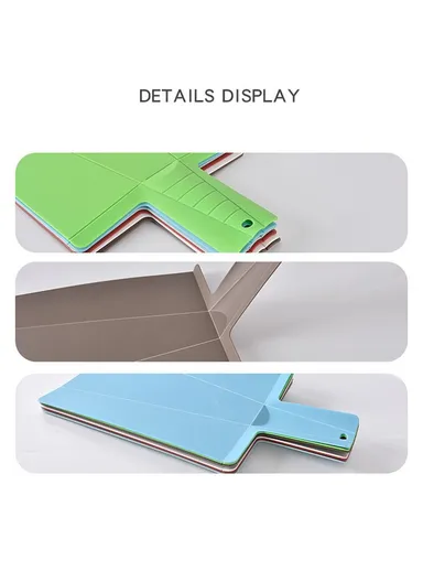 2Pcs Foldable Cutting Board PP Shovel Shape Non-slip Chopping Board (BPA Free, No FDA) - Green