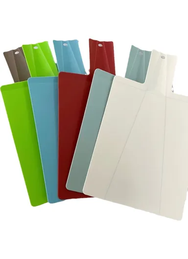 2Pcs Foldable Cutting Board PP Shovel Shape Non-slip Chopping Board (BPA Free, No FDA) - Green