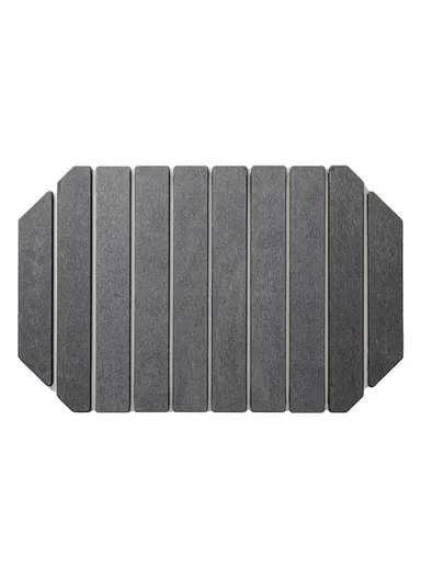 Polygonal Shape Diatomite Folding Mat for Kitchen Countertop Absorbent Drying Draining Pad (L60 x W39)cm