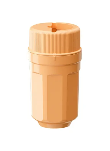 Twist Ice Maker Cup Rotating Ice Cube Mold for Drinks, without Dust Cover 081 - Peach