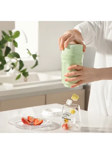 Twist Ice Maker Cup Rotating Ice Cube Mold for Drinks, without Dust Cover 081 - Peach