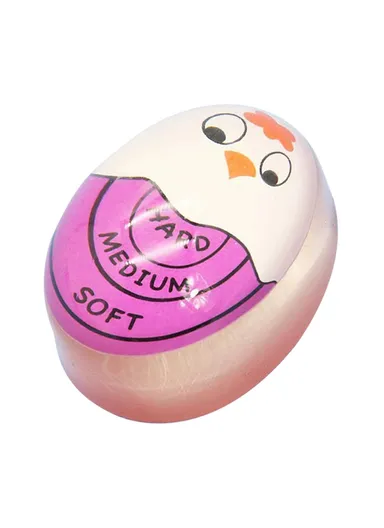 Cute Color Changing Egg Timer for Soft Medium Hard Boiled Eggs Kitchen Cooking Gadget - Purple
