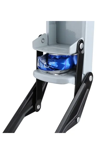 Wall Mounted Home Dispensing Can Crusher Beer &amp; Soda Cans Smasher Bottle, Crushing Recycling Tool with Built-In Bottle Opener - Grey