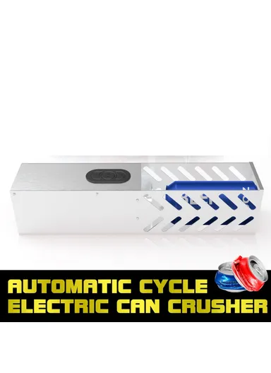 Electric Can Crusher Wall Mountable Aluminum Can Recycling Compactor - EU Plug